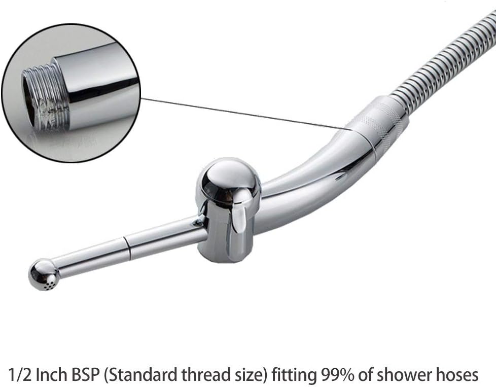 Handheld Bidet Toilet Sprayer, ABS Bathroom Bidet Sprayer Set, Baby Cloth Diaper Sprayer, Bidet Cleaning System Kit (Sliver)