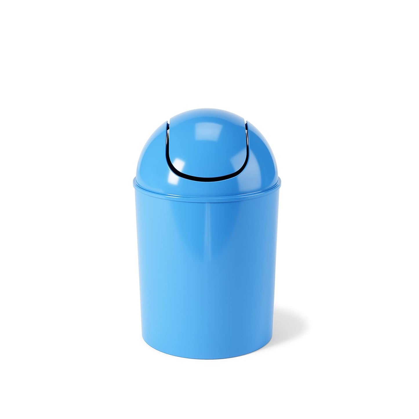 Umbra 1.25 Gallon Mini Waste Can with Removable Swing-Top Lid - Small Garbage Bin for Kitchen, Bathroom, Bedroom, Office - Compact Trash Can Fit Under Tables & Counters - Yellow