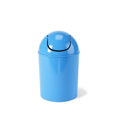 Umbra 1.25 Gallon Mini Waste Can with Removable Swing-Top Lid - Small Garbage Bin for Kitchen, Bathroom, Bedroom, Office - Compact Trash Can Fit Under Tables & Counters - Yellow