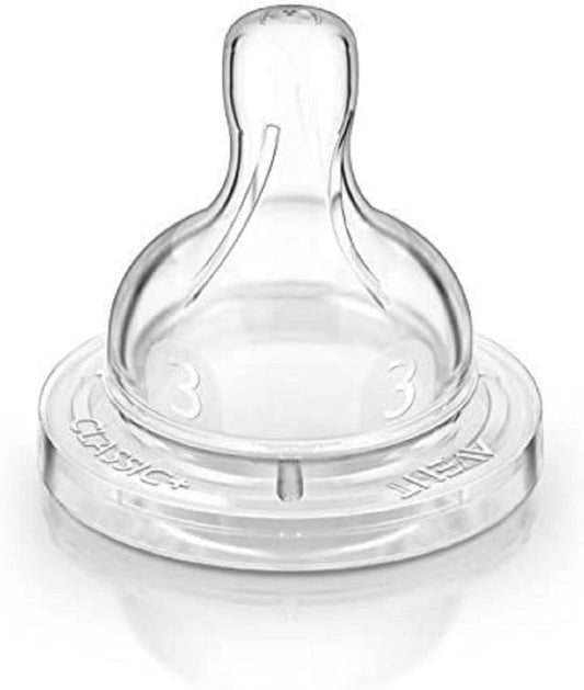 Philips AVENT BPA Free Classic Medium Flow Nipple, 2-Pack
