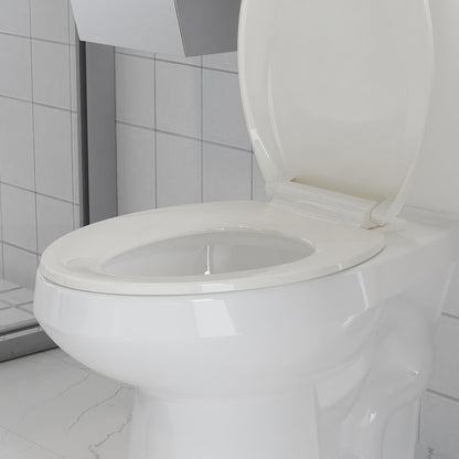 Toilet Seat Round,Toilet Seat with Toddler Seat Built in, Potty Training Toilet Seat Round Fits Both Adult and Child, with Soft Close,Easy Install and Clean - White, Round