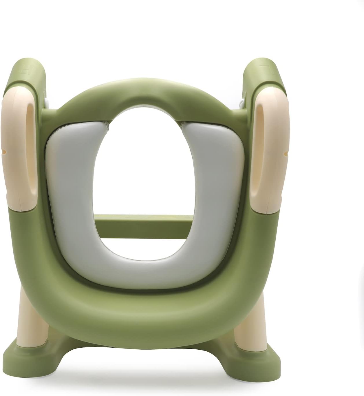 HTTMT- Giraffe Potty Training Toilet Ladder Seat With Upgraded Cushion Step Stool Ladder Toilet Chair/Toilet Trainer for Baby Toddler Kids Children In Pink [P/N: ET-BABY001-PINK STEP]