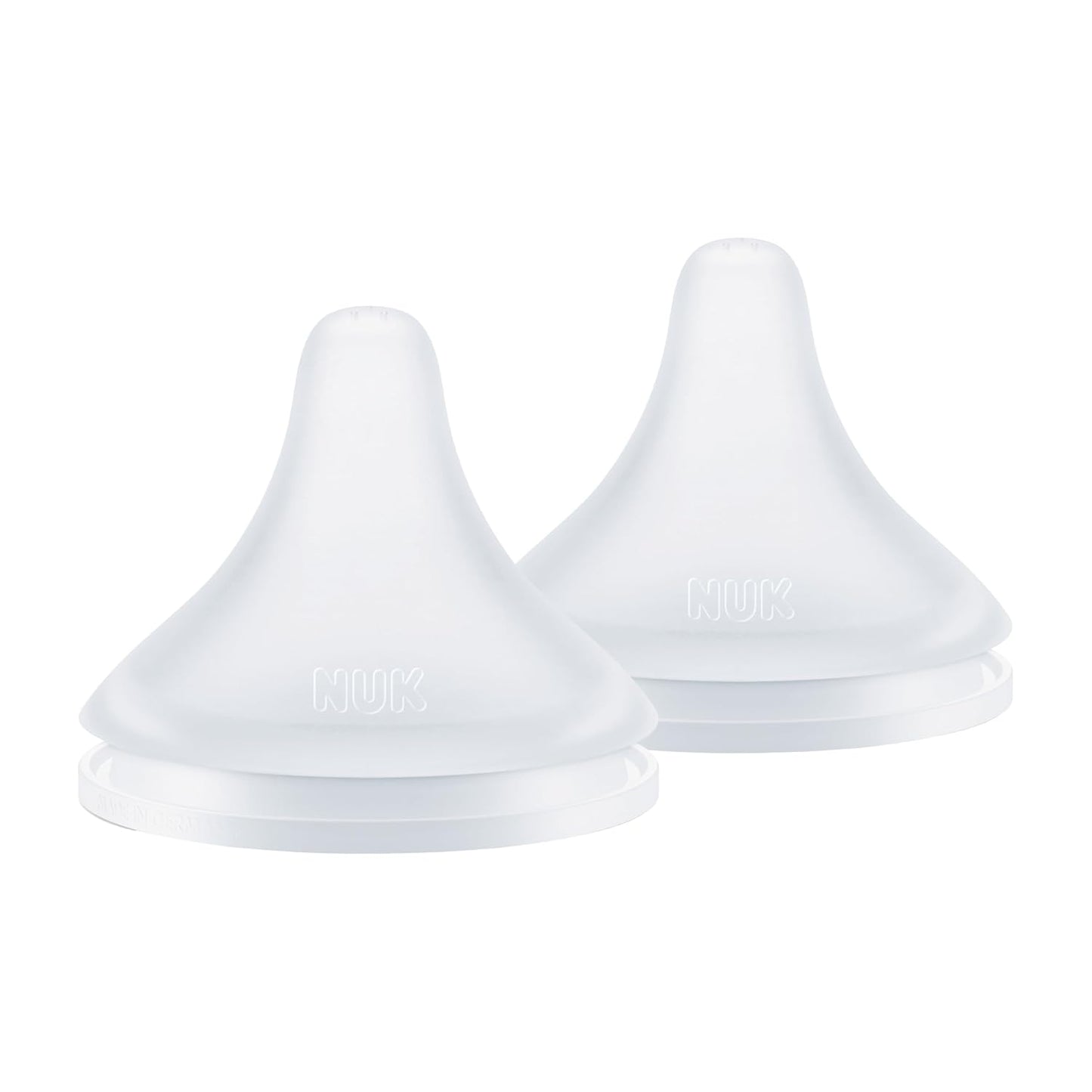 NUK Perfect Match, Slow Flow, Soft Silicone Nipple with Anti-Colic Vent, 2 Pack, BPA Free