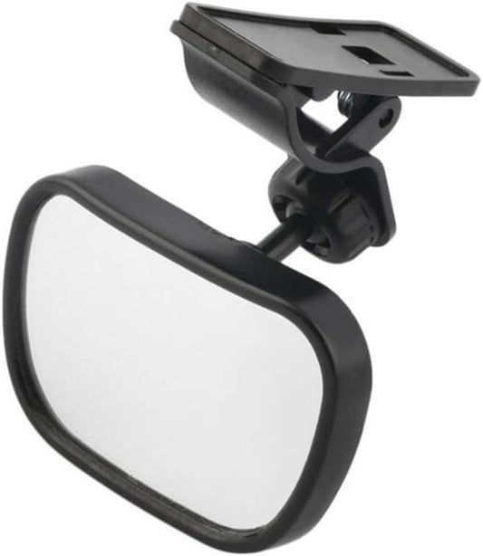 Baby Car Mirror, Monitor Infant Child Mirrors for Rear Facing Car Seat with Wide Clear View - Safety Shatterproof Rearview Mirror Adjustable Acrylic 360° for Back Seat(black)