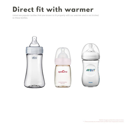 Baby's Brew Portable Bottle Warmer – Cordless Baby Bottle Warmer for Breastmilk & Formula, Rechargeable Travel Milk Warmer, Leak-Proof, Compact, Blue, Adapter Not Included