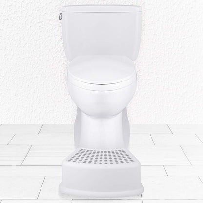 Step Stool for Kids (2 Pack), Toddlers Stool for Potty Training, Bathroom, Kitchen, Bedroom, Toy Room and Living Room. Toilet Stools with Soft Anti-Slip Grips for Safety, Stackable (Grey)