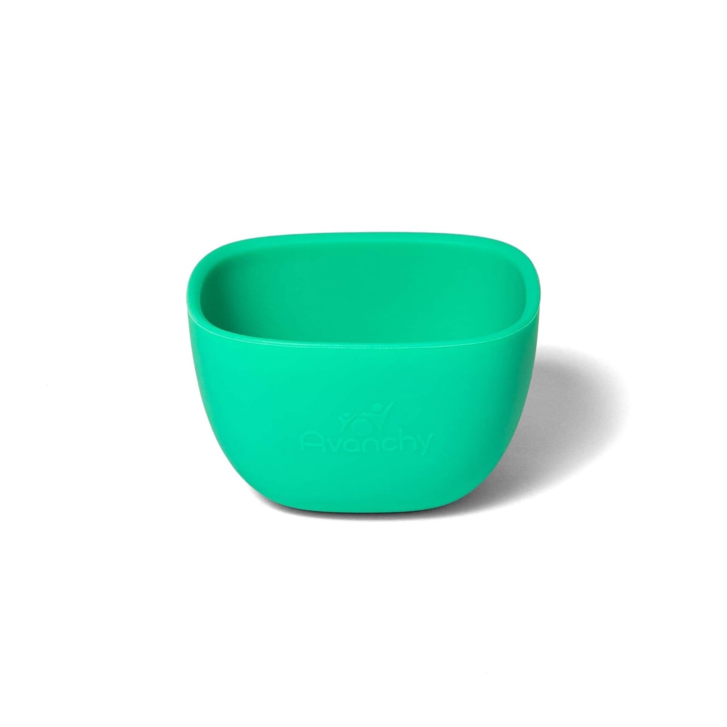 Avanchy Baby Bowls Silicone MINI Prep Bowl Set for Babies Kids Toddler for Feeding Food 4 oz, White