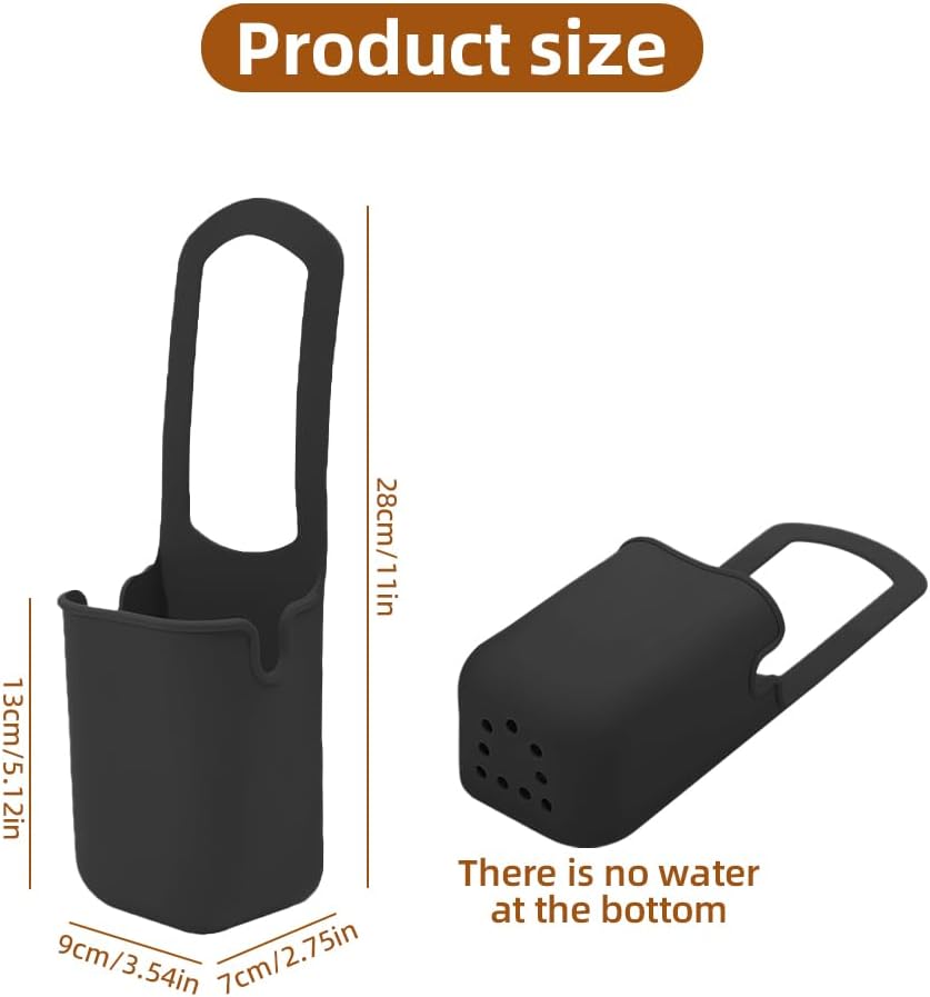 Stroller Cup Holder, 2 Pack Silicone Portable Cup Holder Storage Organizer for Strollers, Treadmills, Wheelchairs, Golf Cart, Picnic, Park, Garden and Travel (Black)