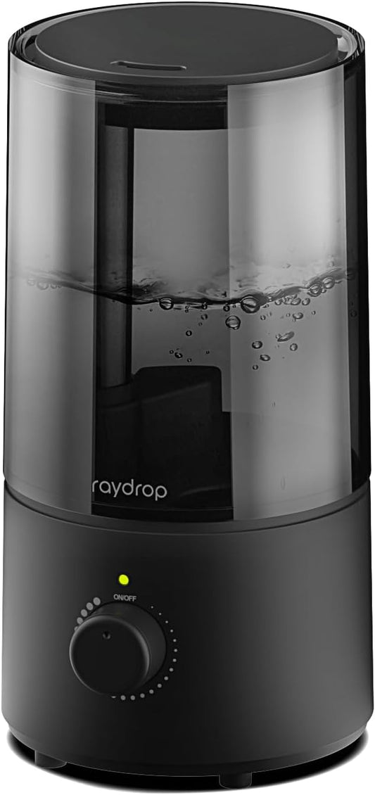 raydrop Cool Mist Humidifiers for Home Babies, 1.70 L Quiet and Small Ultrasonic Humidifier for Bedroom Nightstand, Space Saving, Auto Shut Off - (0.45 Gallon, US 110 V)