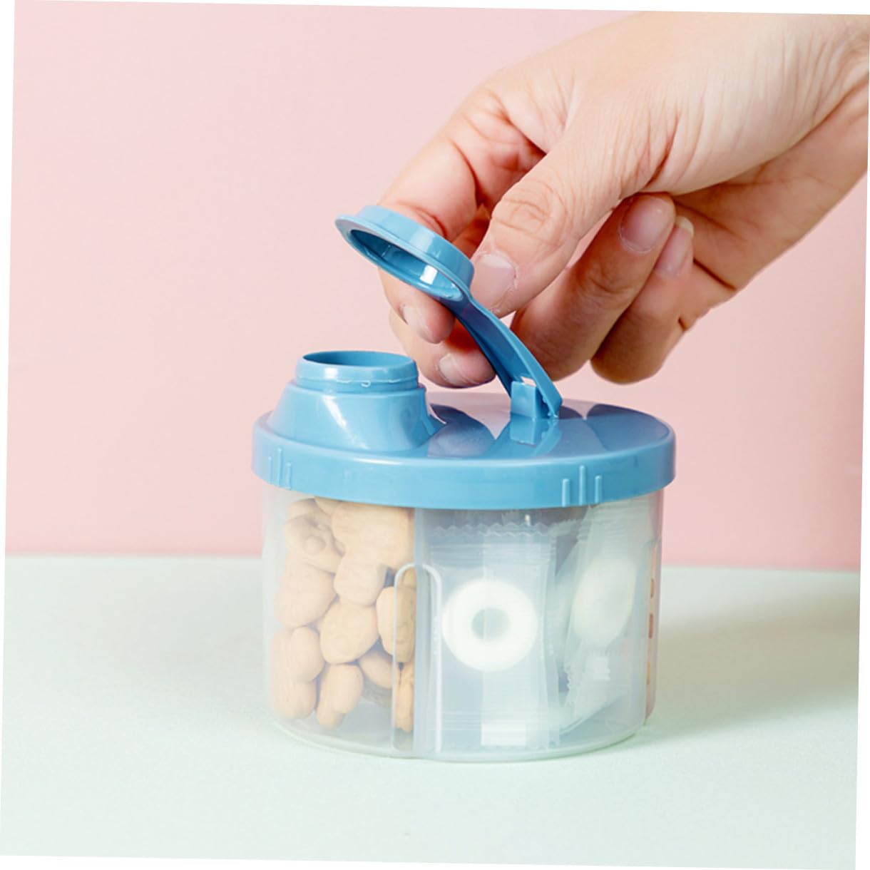 BESPORTBLE 2pcs Milk Dispenser Bottle Travel Formula Dispenser Portable Formula Container