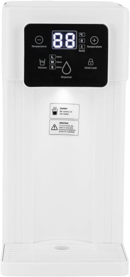 Instant Hot Water Dispenser 2000W Electric Kettles Countertop Water Filter Baby Bottle Warmer Formula Dispenser w/Safety Lock Adjustable Temperatures & 3 Water Outputs for Home Office