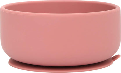 dollop Silicone Suction Bowl | BPA Free | Dishwasher & Microwave Safe (Slate Blue)