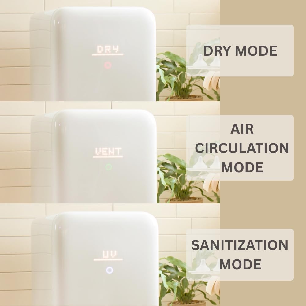 NEW UPANG Signature2 Plus LED Baby Bottle Sanitizer (UP920A+) (Milk White)