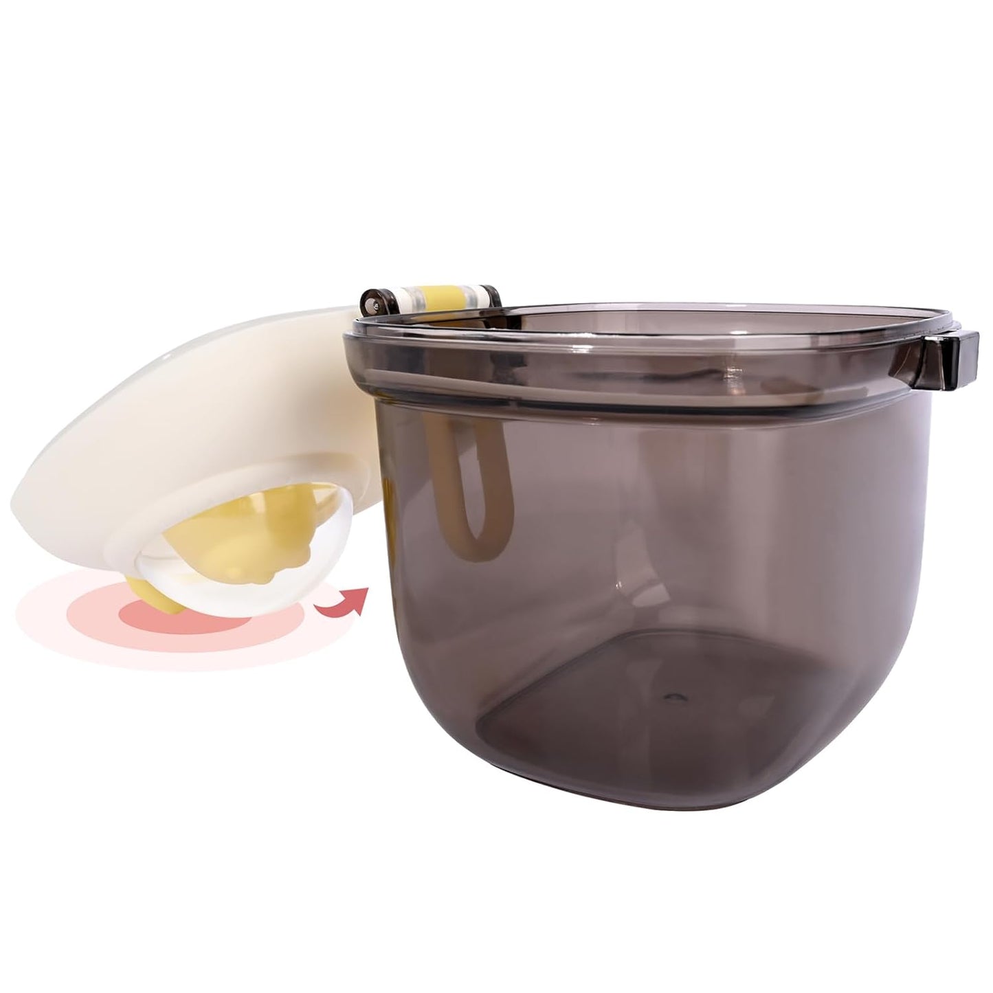 Bebamour Baby Formula Dispenser, BPA Free Portable Milk Powder and Candy Fruit Snack Storage Container with Scoop and Leveller for Travel, 450 ML, Green Cow