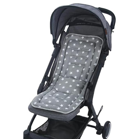 Universal Kids Stroller Seat Liner Cotton Kids Pushchair Cushion Seats Mat Breathable Stroller Liner Insert Mattress Soft Pushchair Seat Pad Pram Cushion Seats Pad Head Neck Body Support for 1-3 Years