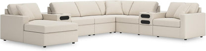 Signature Design by Ashley Modmax Coastal Press-Back Swivel Glider Rocker Recliner with Machine Washable Cover, Hidden Storage Compartments and 2 Bolster Pillows, Beige - Colors B