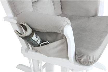 AFG Baby Furniture Alice Glider Chair Cushions Set Gray