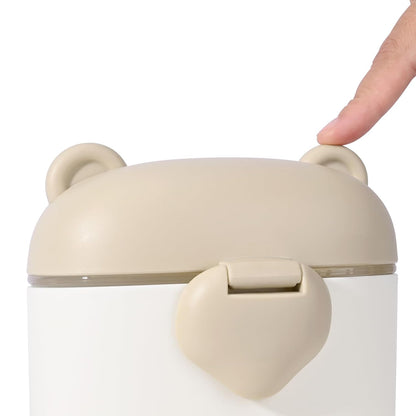 Bebamour Baby Formula Dispenser, BPA Free Portable Milk Powder and Candy Fruit Snack Storage Container with Scoop and Leveller for Travel, 450 ML, Green Cow
