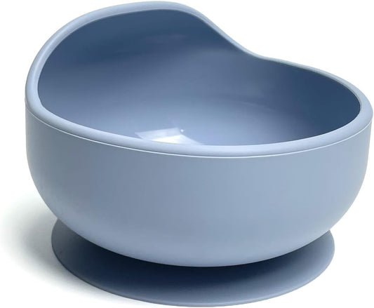 Silicone Suction Baby Bowls, Stay Put Spill Proof Bowls For Toddlers, Food-Grade Soft Flexible Silicone Food Bowl, Perfectly Sized Baby Food Containers, Baby Bowls (Sky blue)