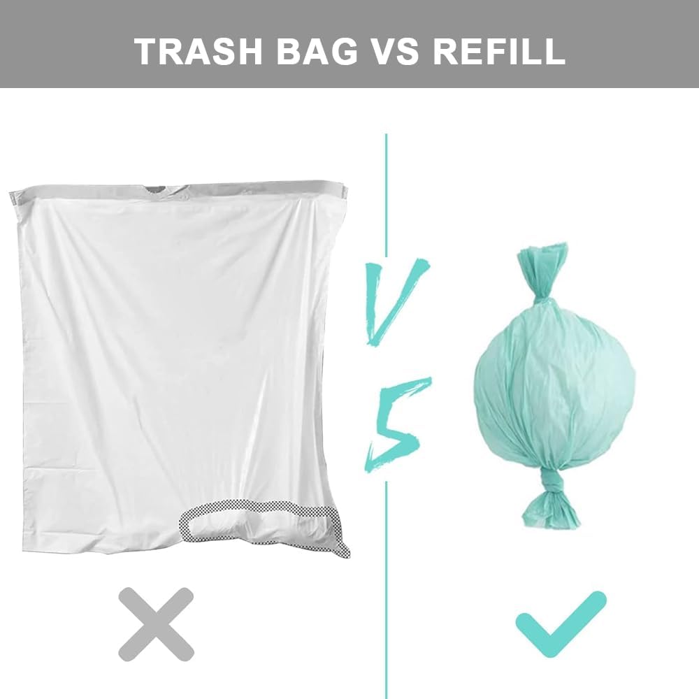 Adult Diaper Liner Refills Compatible with Janibell Akord 280 Slim Model Diaper System, Lasts Over 500 Adult Briefs Green,Pack of 4