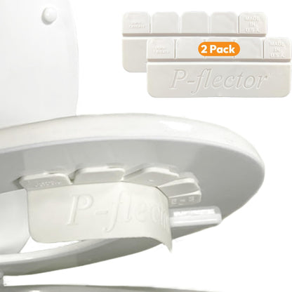 P-flector® Toilet Seat Urine Guard (1-Pack) - Pee Splash Guard for Potty-Training Kids, Adults, Seniors & Special Needs Individuals - Fits Round, Elongated & Curved Toilet Seats
