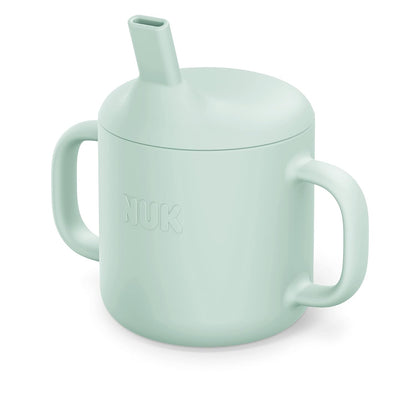 NUK Silicone Baby Tableware Bundle, Includes 1 Plate, 1 Bowl, 1 Cup, & 1 Spoon, Durable Suction Feature Helps Reduce Spills, Microwave-Safe, BPA-Free