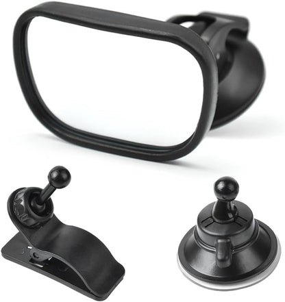 Kewucn Baby Car Mirror, Shatterproof Automotive Interior Rearview Baby Observation Mirror, Adjustable Child Safety Seat Rear View Mirror, Universal Accessories for Most Cars