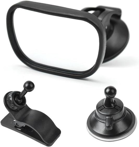 Kewucn Baby Car Mirror, Shatterproof Automotive Interior Rearview Baby Observation Mirror, Adjustable Child Safety Seat Rear View Mirror, Universal Accessories for Most Cars