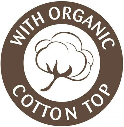 Sealy Quilted Organic Cotton Top Waterproof Toddler and Baby Crib Mattress Pad Cover Protector - 52” x 28” - Cream (Pack of 5)
