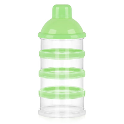 Accmor Formula Dispenser On The Go, 4 Compartments Stackable Formula Container for Travel, Baby Milk Powder Kids Snack Container, BPA Free ﻿