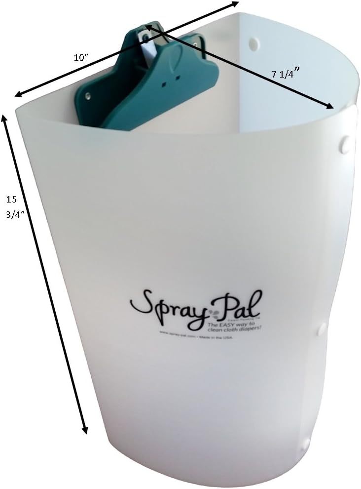 Spray Pal Diaper Sprayer Splatter Shield – Patented Cloth Diaper Cleaning Shield – No-Mess Baby Poop Cleanup – Made in USA – Reusable & Eco-Friendly – Sprayer Accessory