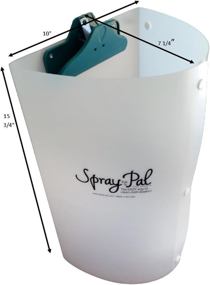 Spray Pal Diaper Sprayer Splatter Shield – Patented Cloth Diaper Cleaning Shield – No-Mess Baby Poop Cleanup – Made in USA – Reusable & Eco-Friendly – Sprayer Accessory