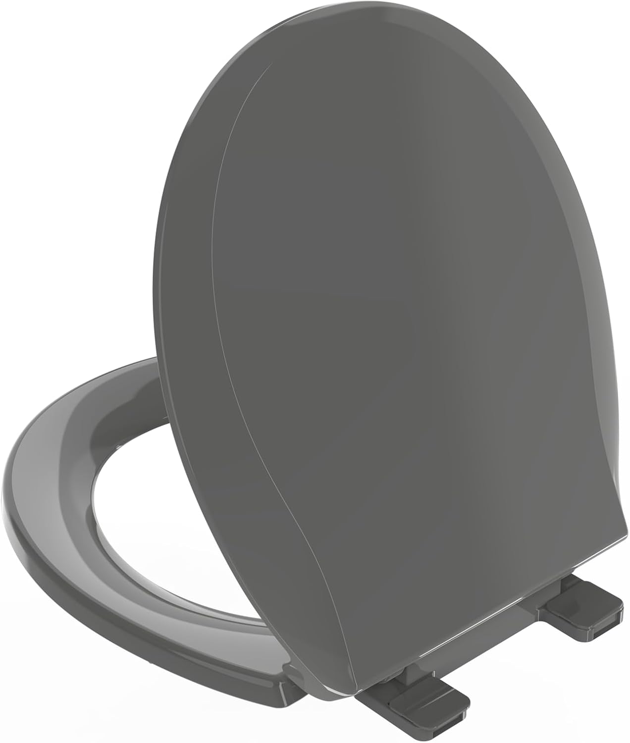 Toilet Seat with Toddler Seat, Potty Training Toilet Seat Round 2 in 1 Soft Close Quiet No Slapping, Magnetic Absorption, Easy to Install and Clean,White