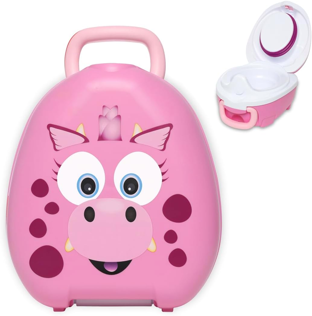My Carry Potty - Ladybug Travel Potty, Award-Winning Portable Toddler Toilet Seat for Kids to Take Everywhere