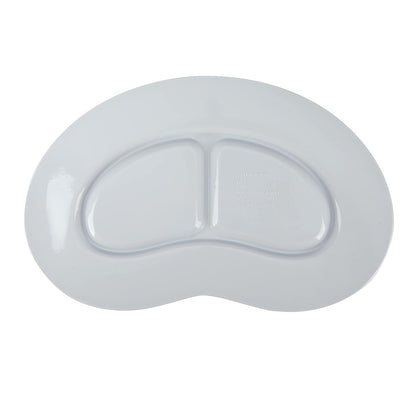 Nuby Sure Grip Miracle Mat 2-Section Plate - Toddler Suction Plate - 6+ Months - Gray