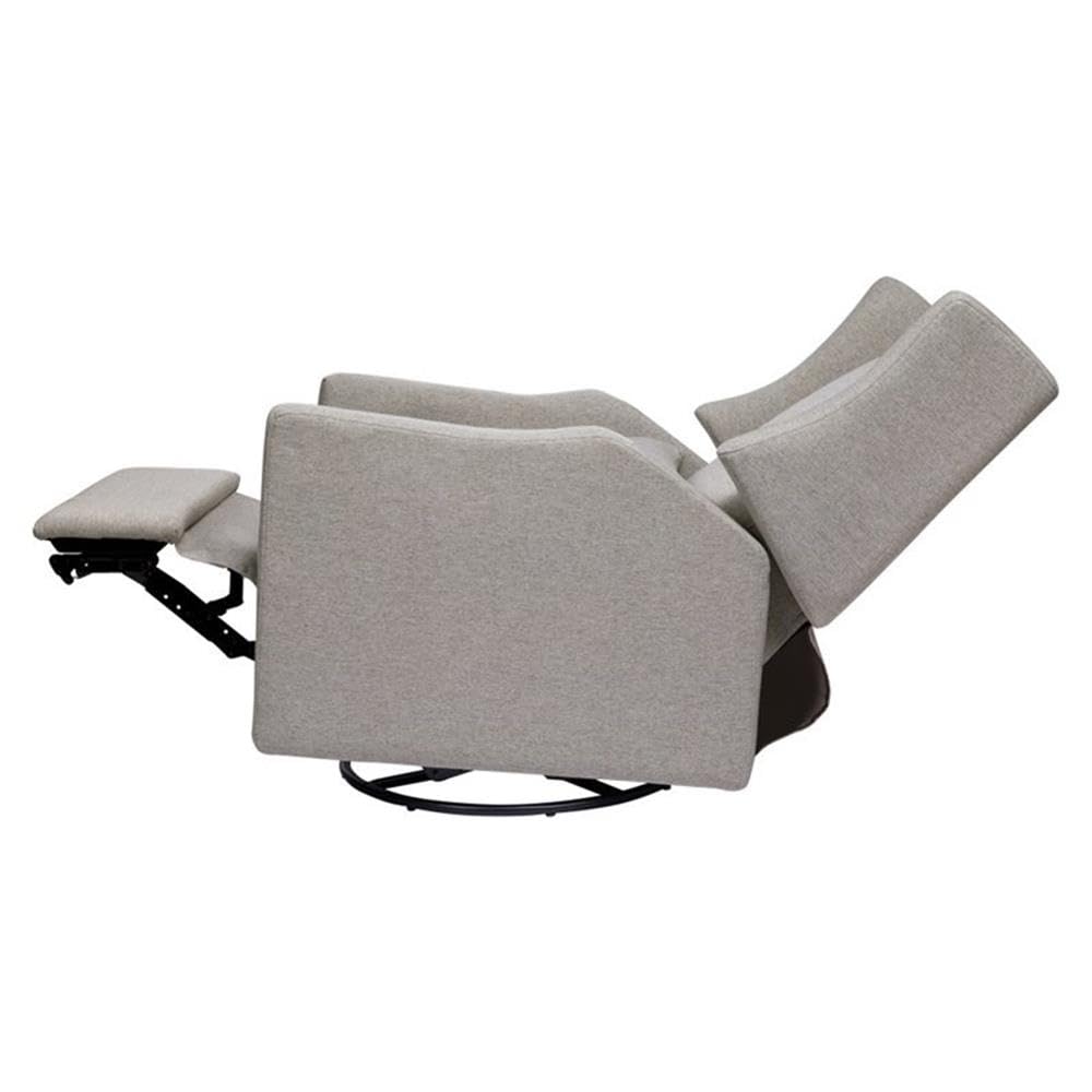 Kiwi Glider Recliner w/Electronic Control and USB | in Almond Teddy Loop w/Light Wood Base, Greenguard Gold Certified