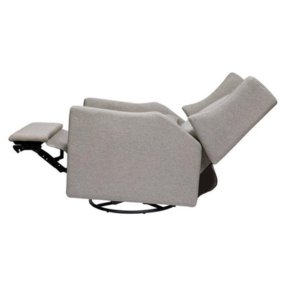 Kiwi Glider Recliner w/Electronic Control and USB | in Almond Teddy Loop w/Light Wood Base, Greenguard Gold Certified