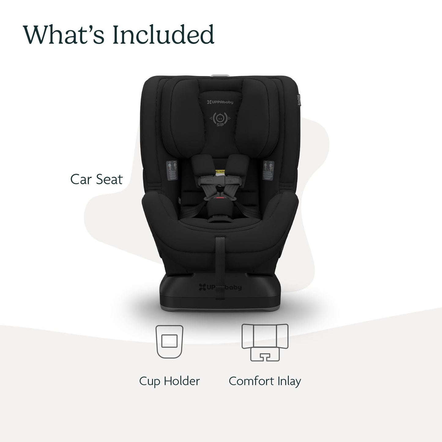 UPPAbaby Rove Convertible Car Seat - 2-in-1 Rear + Forward Facing - Quick + Secure 3-Step Install - Intuitive Safety Technology + Comfort Features - Cup Holder Included - Kavneer (Almond Mélange)
