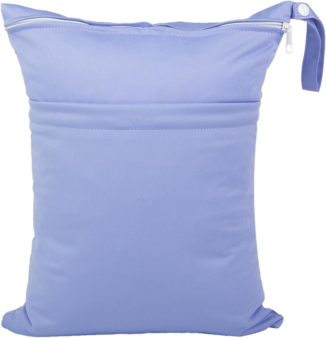 Wet Dry Bag for Baby Cloth Diapers, Waterproof Reusable with Two Zippered Pockets Travel Beach Pool Soiled Baby Items Yoga Gym Bag for Swimsuits or Wet Clothes (yellow)