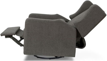 Davinci Carter's Arlo Recliner and Swivel Glider, Water Repellent & Stain Resistant, Greenguard Gold & CertiPUR-US Certified, Performance Forest Green Linen
