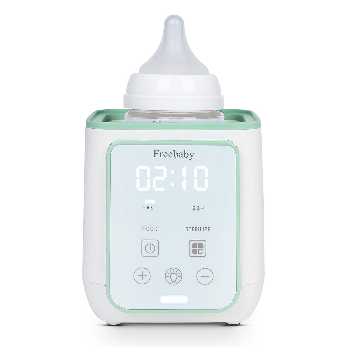 Freebaby Bottle Warmer,Fast Baby Bottle Warmer for Breast Milk & Formula, Accurate Temperature Control,Milk Warmer for All Bottles, Easy to use,24H Keep, Thawing, Sterilizing & Food Heating（Gray）