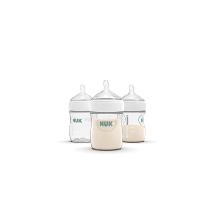 NUK Simply Natural Baby Bottle Nipples - Slow Flow, Silicone, Extra Soft, Anti-Colic Air System, BPA-Free, Pack of 2