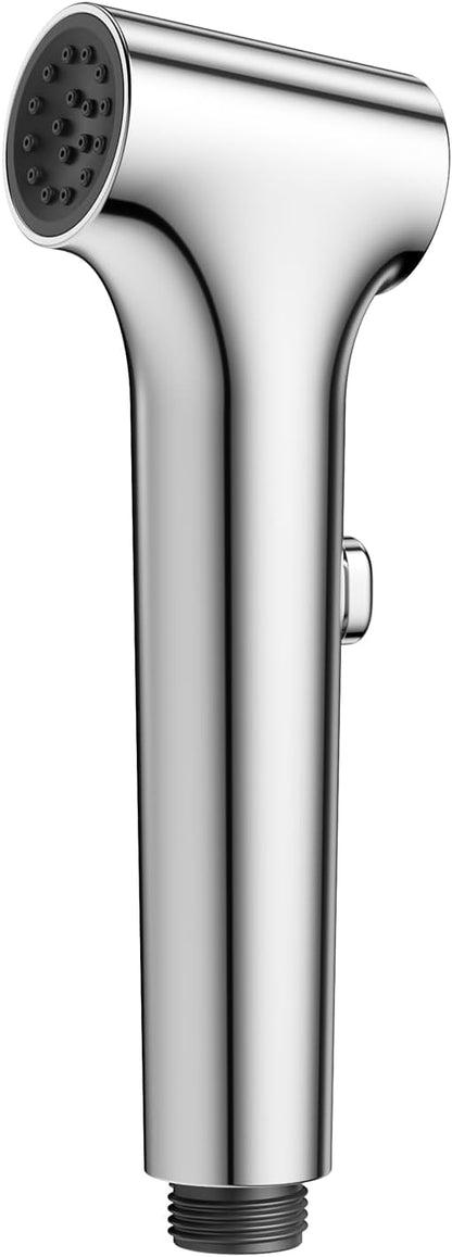Handheld Bidet Sprayer for Toilet, Hurran New Premium Muslim Shower Toiletbidet Cloth Diaper Sprayer Set, Precise Adjustable Water Pressure Control with Bidet Hose for Feminine Wash, Chrome
