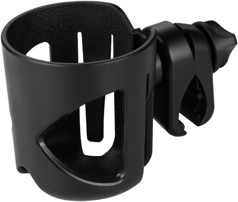 Accmor Universal Cup Holder, Stroller Cup Holder with Phone Holder, 360° Rotatable Large Caliber Designed Bottle Holder for Stroller, Bike, Wheelchair, Walker, Scooter