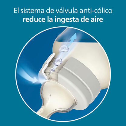 Philips AVENT Anti-Colic Baby Bottle with AirFree Vent Essentials Gift Set, SCD308/02, White