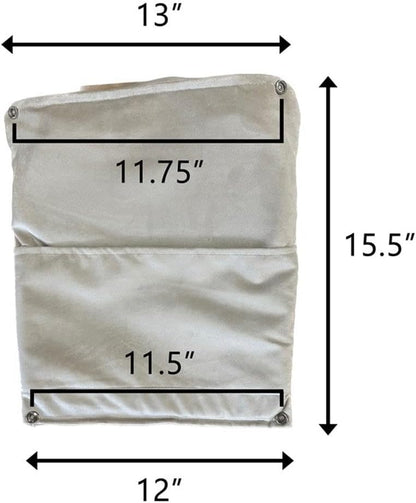 Pemberly Row Contemporary Glider Chair Cushions Set, Beige Velvet Fabric, Foam Filled, Replacement Seat, Back, Arm Cushions for Nursery, Living Room or Office Glider Chairs, 5" H x 24" W x 26" D