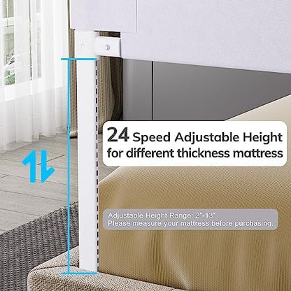 omzer 3-Piece King Size Bed Rail for Toddlers - Toddler Bed Rails with Double Child Lock, Bed Rail for Baby Kids with Pattern, Height Adjustment Guardrail for King Size Bed, 78.7x78.7x74.8”