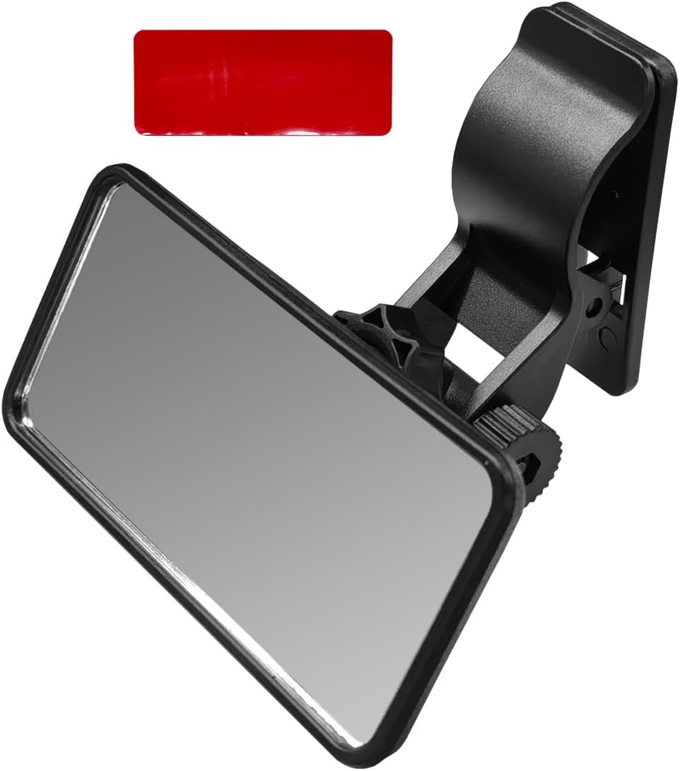 YoRise Car Mirror for Baby, Clip-on Wide Angle Rear View Convex Mirrors, Car Seat Mirror for Baby Rear Facing, 360° Adjustable Car Seat Mirrors for Viewing Infant Toddler Child (Sucker)