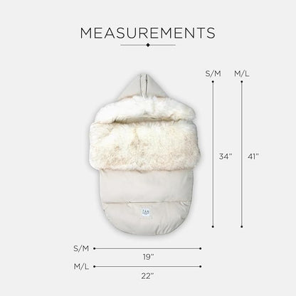 7AM Enfant Universal Stroller Footmuff - Water Repellent Winter Bunting Bag for Car Seats, Soft Micro-Fleece & Plush Lined Stroller Footmuff for Baby Boy & Girl | TundraPOD