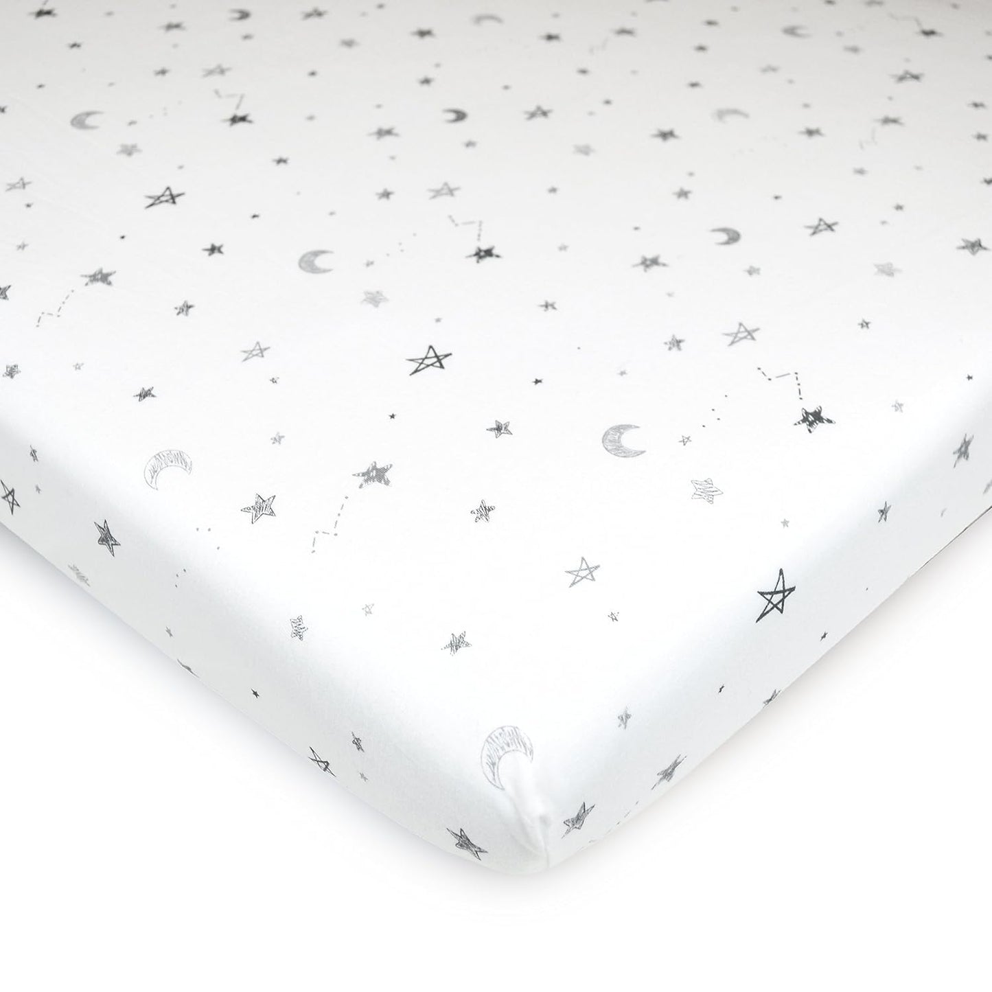 American Baby Company 100% Natural Cotton Fitted Pack and Play Sheet 39" x 27" - Soft & Breathable Pack N Play Sheet for Playpen, Playard & Mini Crib Mattress, Navy Whale, for Boys & Girls